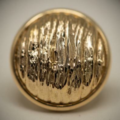 Gold Textured Round Button Studs Detail view