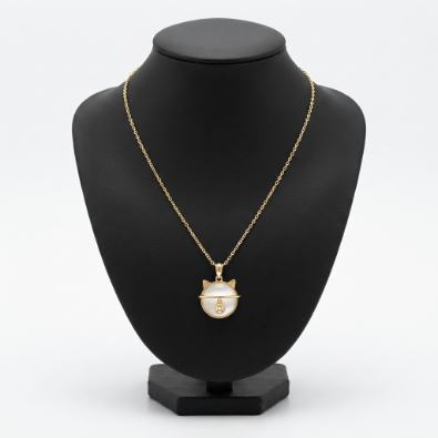 Cat Planet Pendant Necklace